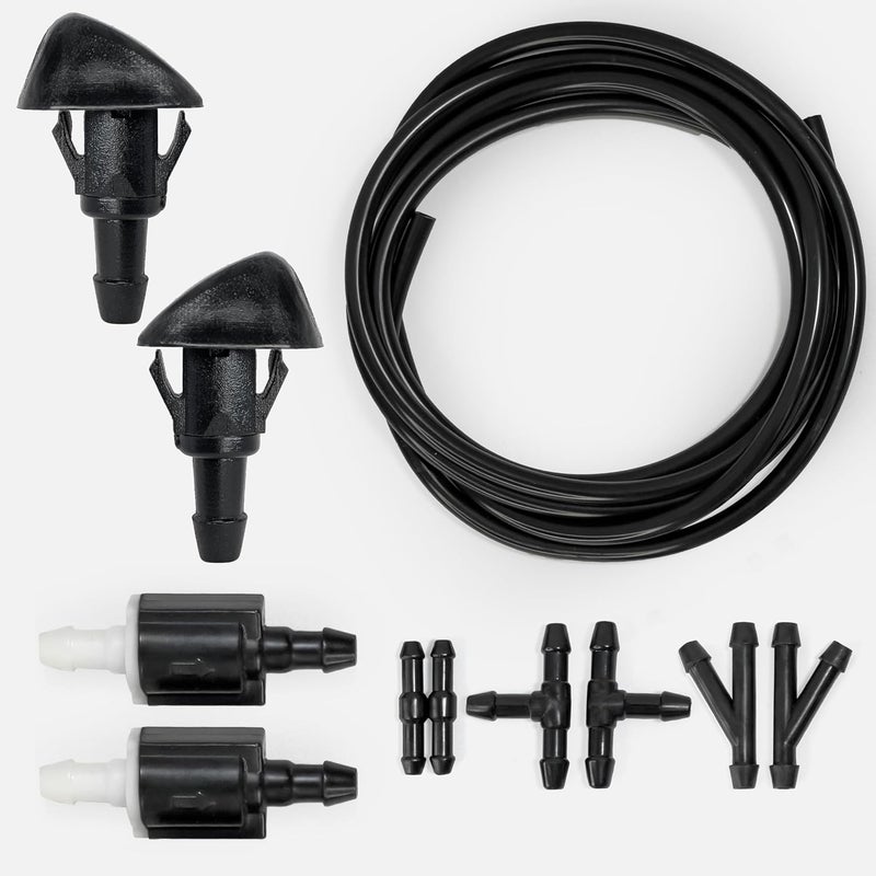 Click&Fit Windshield Washer Nozzles Repair Kit compatible with Honda Civic 1987-2005, CR-V 1998-2011, Fit 01-08, Prelude 97-01, HR-V 99-06, Acura TSX RL RSX Integra – Wiper washer jets, check valves - Image 3